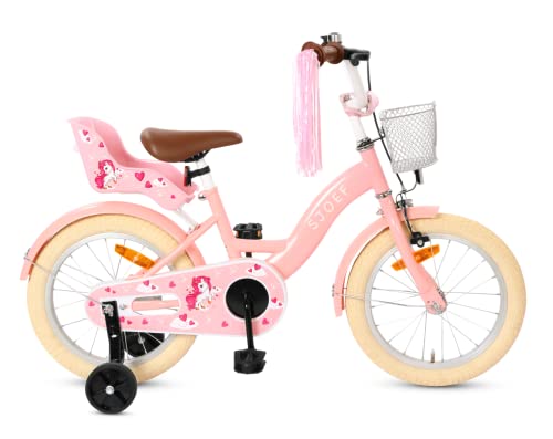 SJOEF Dolly Kinderfahrrad 16 Zoll | Kinder Fahrrad für Mädchen Ju...