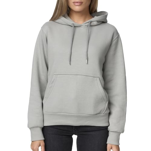 Smith & Solo Hoodie Damen – Kapuzenpullover Frauen Baumwolle Long...