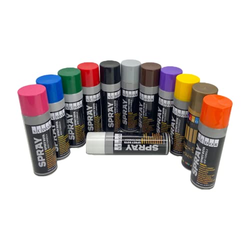 Sprayfarben-Set 12 Farben je 200 ml. Schnelltrocknende Graffiti-Far...