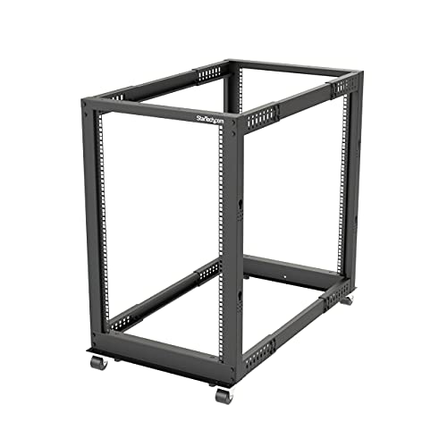 StarTech.com 4-Pfosten 18 HE Mobiles Open Frame Serverrack, 19 Zoll...