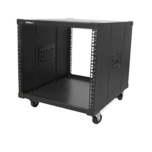 StarTech.com 4-Pfosten 9 HE Mobiles Open Frame Serverrack, 19  Netz...