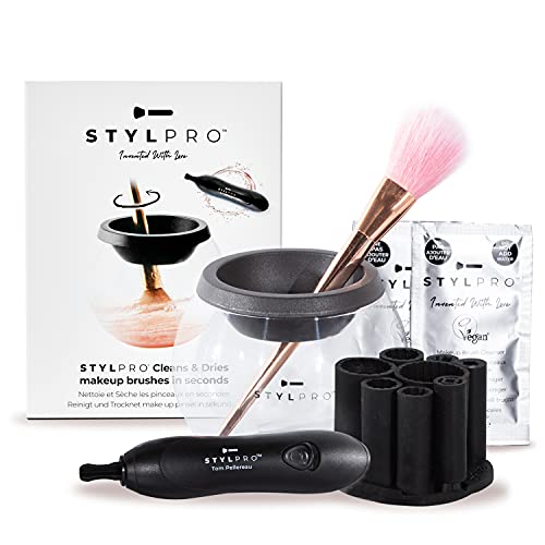 STYLPRO Make-up-Pinselreiniger elektrisch, automatische Pinsel Rein...