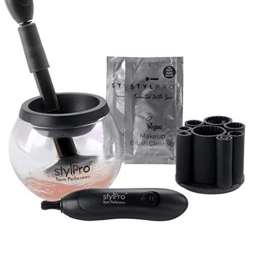 STYLPRO Make-up-Pinselreiniger elektrisch, automatische Pinsel Rein...
