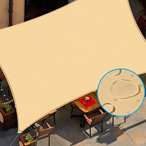 Sun Shade Sail Rectangle UV Block Canopy for Patio Backyard Lawn Ga...