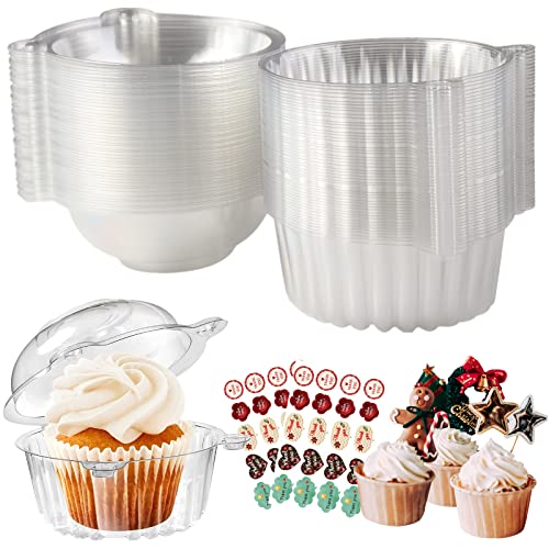 Surflyee 50 Stück Cupcake Box Einzelne, Käsekuchen Box, 4.5inch I...