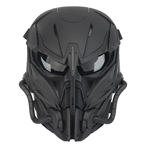 Taktische Airsoft Maske, Smoked Lens Full Face Skull Painball Schut...