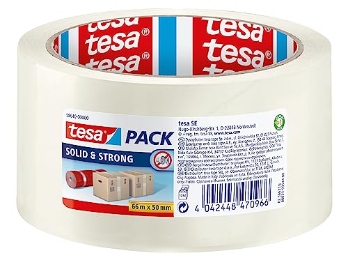 tesapack Solid & Strong - leise abrollbares Paketband   Packband zu...