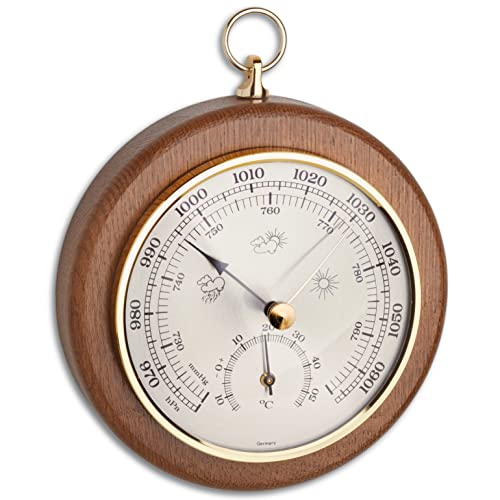 TFA Dostmann Analoges Barometer Thermometer, 45.1000.01, zur Luftdr...