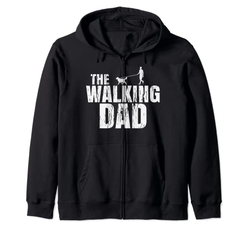 The Walking Dad Vatertag Geschenk Gassi Gehen Hunde Vater Kapuzenja...