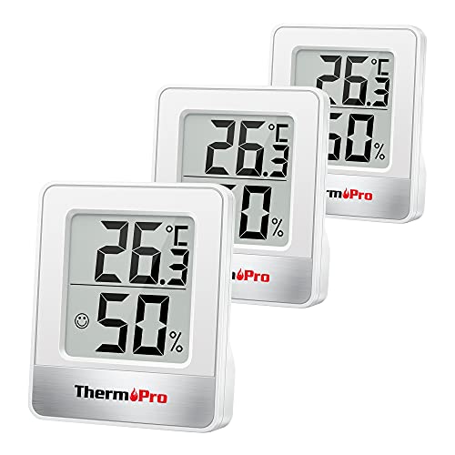 ThermoPro TP49W-3 digitales Mini Thermo-Hygrometer Thermometer inne...