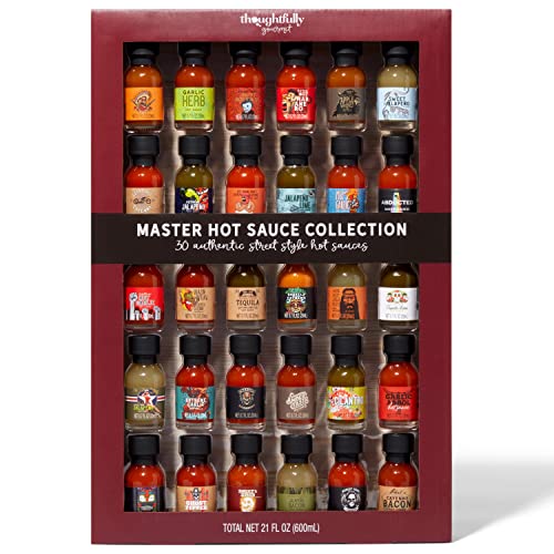 Thoughtfully - Hot Sauce Geschenkset - Probierset Mit 30 Verschiede...