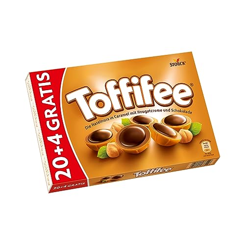 Toffifee 20 + 4 Gratis (1 x 200g)   Haselnuss in Karamell, Nougatcr...