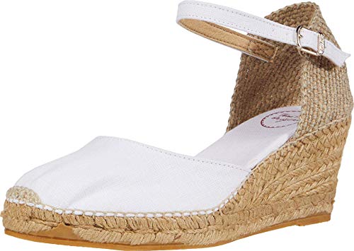 Toni Pons Damen-Espadrille aus Leinen - CALDES - Weiß, 38 EU...