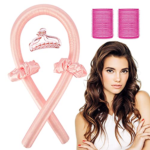 TSHAOUN Heatless Hair Curler No Heat Silk Curling Ribbon Set, Hitze...