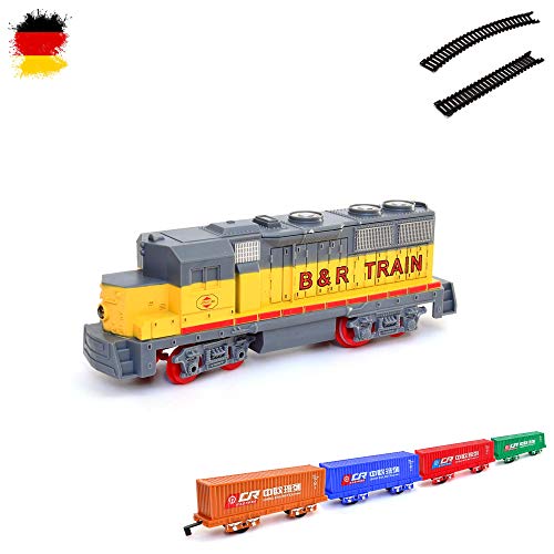 Ultimatives elektrische Eisenbahn Starter-Set, Realistische Dampf-L...