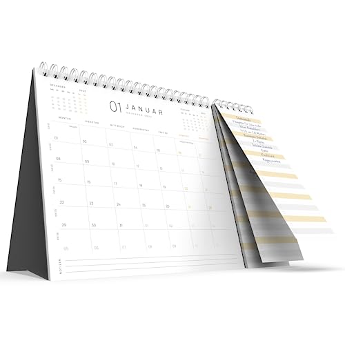 UNITURE - Tischkalender 2024 Monatskalender [klimaneutral] - Kale...