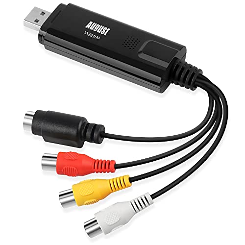 USB 2.0 Audio Video Grabber Konverter - August VGB100 - Scart, S-Vi...