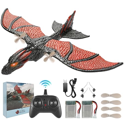 VATOS Ferngesteuertes Flugzeug Anfänger, 2.4GHz RC Drachen Flugzeu...