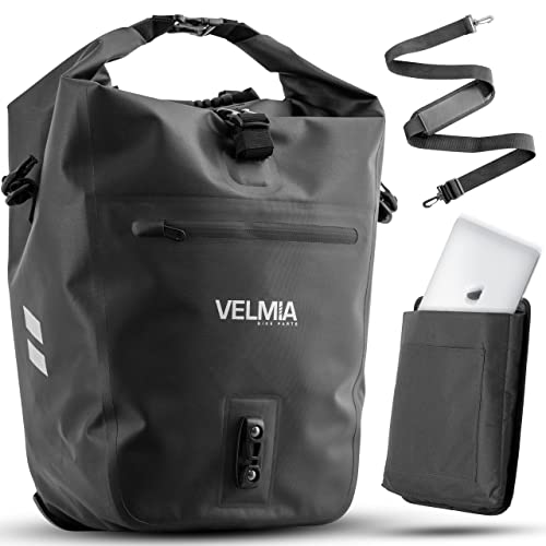 VELMIA Fahrradtasche für Gepäckträger I mit praktischem Tragegri...