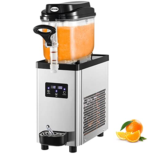 VEVOR Kommerzielle Slushy-Maschine, 6 l 1,6 l 25 Tassen Einzelschü...