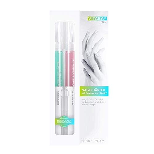 Vitabay Nagelhärter Duo Set 2x 2 ml Nagelpflegestift mit Calcium u...