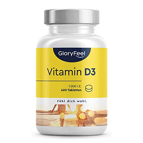 Vitamin D Sonnenvitamin - 400 Tabletten (13 Monate) - Laborgeprüft...