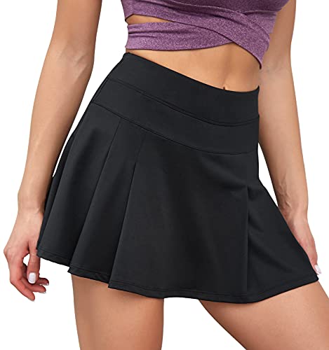 VUTRU Damen Tennisröcke Hohe Taille Tennis Skort mit Taschen Laufr...