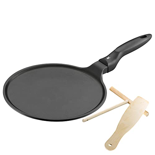 WMF Devil Crepe Pfanne Induktion 27 cm, Pfannkuchenpfanne mit Teigv...