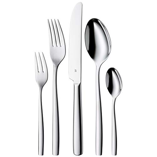 WMF Palma Edelstahl Besteck Set 6 Personen, Essbesteck Set 30 teili...