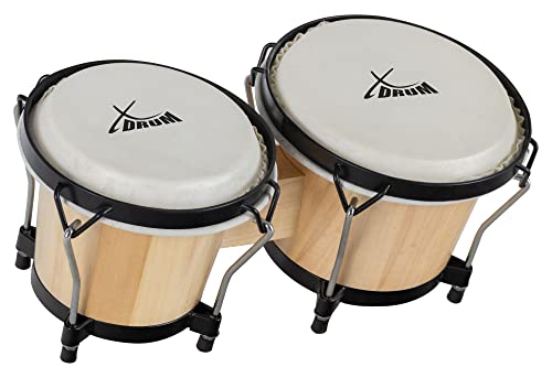 XDrum Bongos Club - 6  Macho und 7  Hembra - Naturfelle - professio...