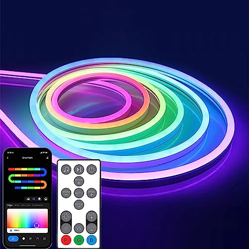 YSRSAI Neon LED Strip, RGBIC Neon LED Streifen funktioniert mit Ale...