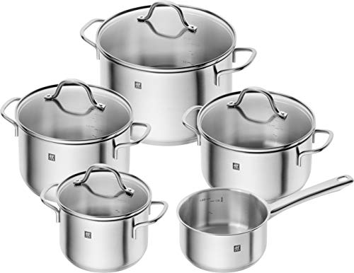 ZWILLING Flow Kochtopf-Set, 5-teilig, 4 Deckel, Induktionsgeeignet,...